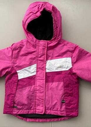 Детская лыжная утепленная куртка с капюшоном 86/92 lupilu нитевичка