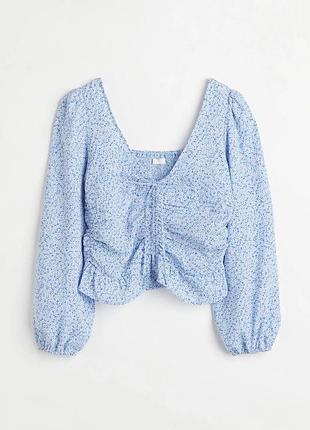 Блакитна блуза h&m