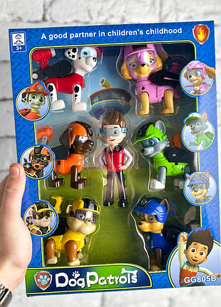 Набор фигурок из мультфильма щенячий патруль 6050a 7 персонажей.о+