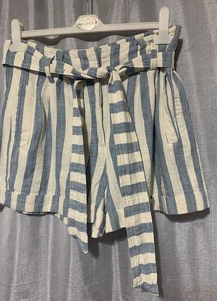 Льняные шорты topshop