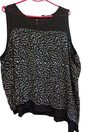 Черная асимметричная туника 62-66р