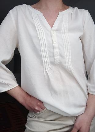 Бежевая блуза, размер s-m