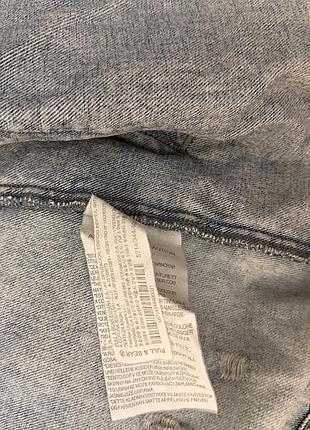 Подовжена джинсова куртка pull and bear 6