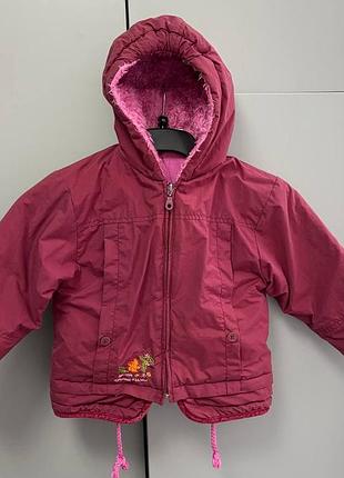 Бордовая детская куртка с капюшоном 104 topolino