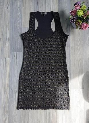 Красивое платье с рюшами р. s/xs