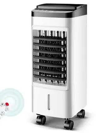 Охлаждитель воздуха germatic sk-001j, (120w, сенсорные кнопки, пульт, экран, колеса, автообег, емкость