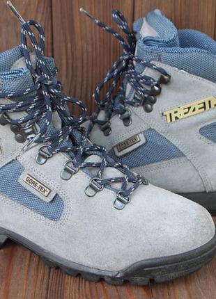 Черевики trezeta gore-tex замша італія 38,5р непромокаючі ботинки