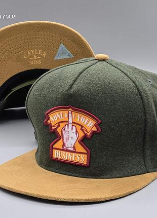 Кепка snapback сніпбек cayler and sons чорна хакі
