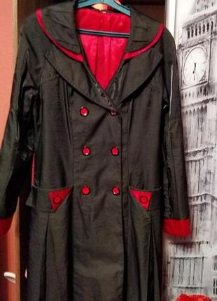 Плащ тренч с рукавами в стиле бохо