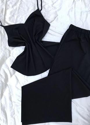 Костюм брючний шовковий  в піжамному стилі,другі кольори,,хенд мейд