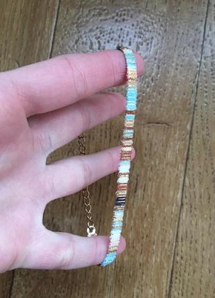 Гармонійний тканинний браслетик ексклюзивний