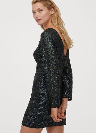 Плаття коктейльне h&m відкрита спина