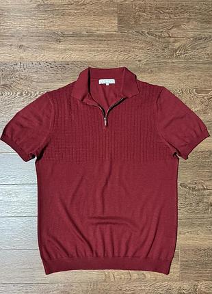 Шерстяная футболка поло malenzo knitwear .