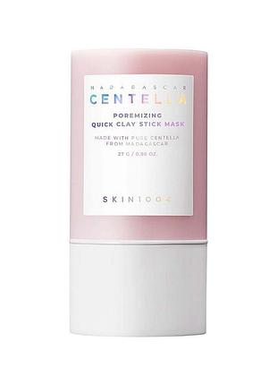 Глиняна маска-стік для обличчя skin1004 - madagascar centella poremizing quick clay stick mask - 27g