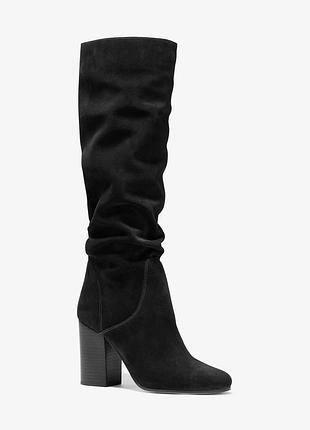 Замшевые сапоги leigh michael kors