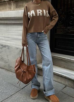 Кофта paris 🤎