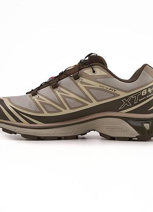 Salomon xt-6 gore-tex brown 6