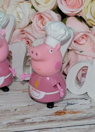Оригінальна фігурка пеппа піг peppa pig родина кухарів