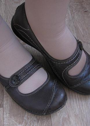 Ортопедические кожаная обувь фирмы clarks англия финальная распродажа.
