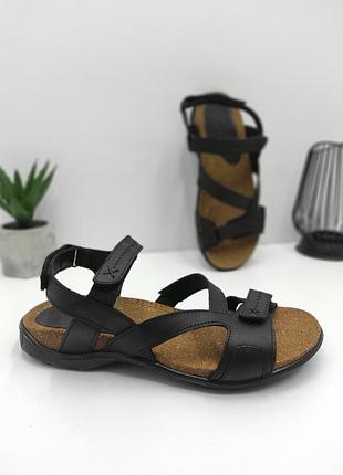 Мужские кожаные босоножки