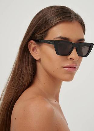 Сонцезахисні окуляри чорні окуляри лисички оригінал ysl ives saint laurent mica очки солнцезащитные