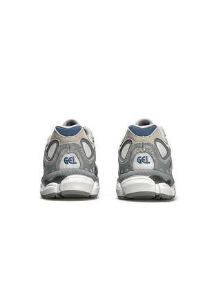 Кросівки asics gel-nyc light grey white 4