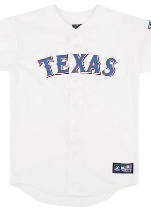 Mlb texas rangers mike napoli majestic бейсбольная майка домашняя белая nwt l