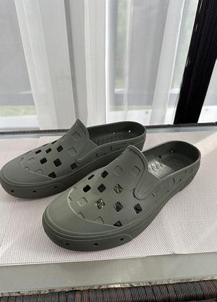 Сабо тапочки vans slip-on mule trk eng green