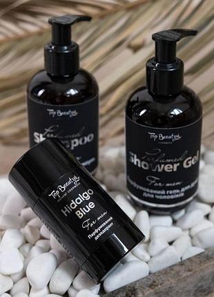 Набір косметики для чоловіків 3в1 top beauty (шампунь, гель для душу, дезодорант)