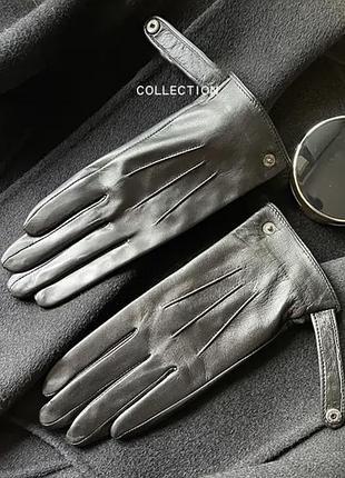 Стильные новые кожаные варежки функция сенсорный экран натуральная кожу