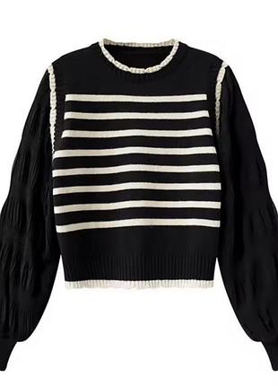 Сорочка кофта в полоску