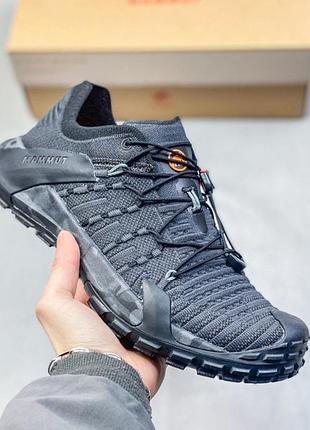 Треккинговые мужские кроссовки mammut hueco knit ii low men