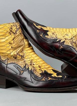 Черевики r. soles judy rothchild питон ковбойки туфли ботинки sendra