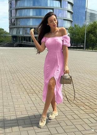 Платье с открытыми плечами2 фото