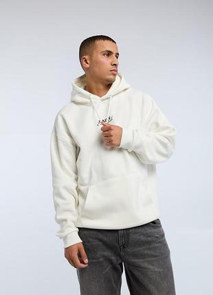 Худи с капюшоном smog (new yorker) белая р. l