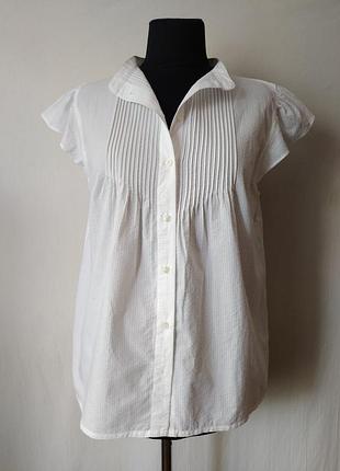 Новая хлопковая белоснежная рубашка 100% коттон h&m