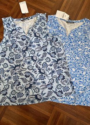 Великий розмір нові трикотажні 2 майка топ футболки бавовняна m&co 18 54-56 uk 🇬🇧