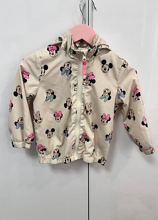 Вітрівка куртка h&m 98 розмір 2-3 рочки з міні minnie