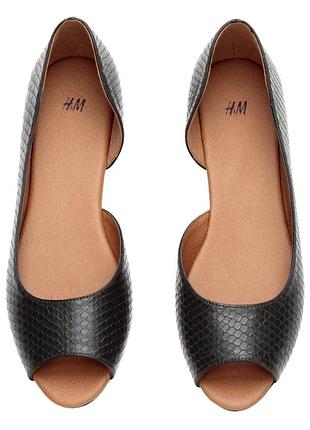 Балету с открытыми пальцами, h&m, размер 37,38, 39