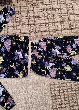 Велюрова піжама для дівчинки 3