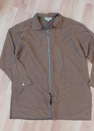 Сорочка оверсайз га блискавці maxime 38-40 m-l