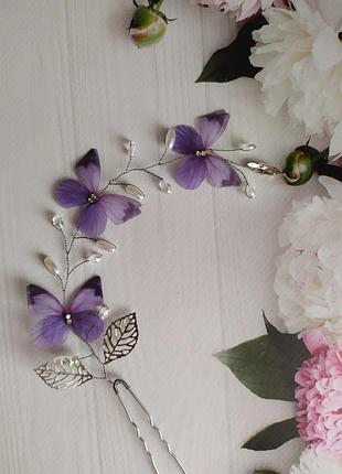 Прикраса для зачіски ,метелики ручної роботи 💗🤗