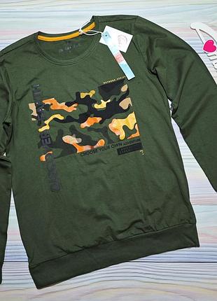 Реглан хаки для мальчика lincoln&sharks р. 170
