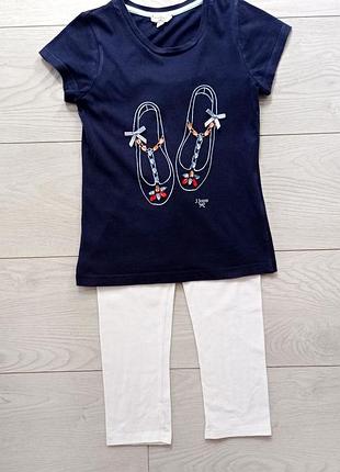 Дешево! комплект "туфли": футболка + лосины