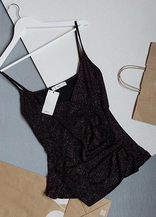 Блестящий топ mango, р. м