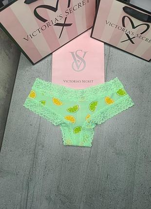 Трусики с кружевной отделкой cheekster. pink. victoria’s secret. оригинал 🇺🇸