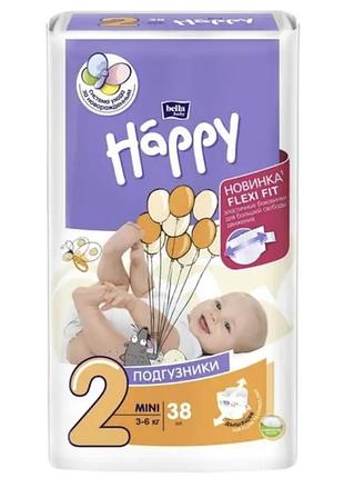Дитячі підгузники bella happy mini 2 (38 шт)