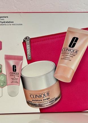 Набор по уходу за лицом clinique moisture surge megastars