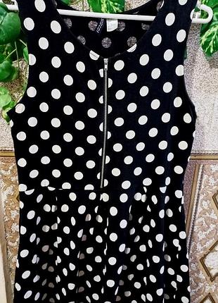 Летнее платье в горох от h&m
