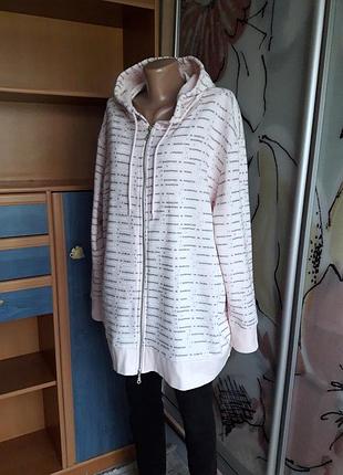 Симпатичная кофта, худи, олимпийка, 56-58-60, хлопок, гипоаллергенный полиэстер, maxime